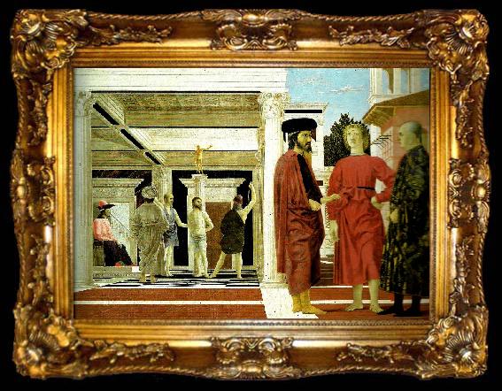framed  Piero della Francesca the flagellation, ta009-2